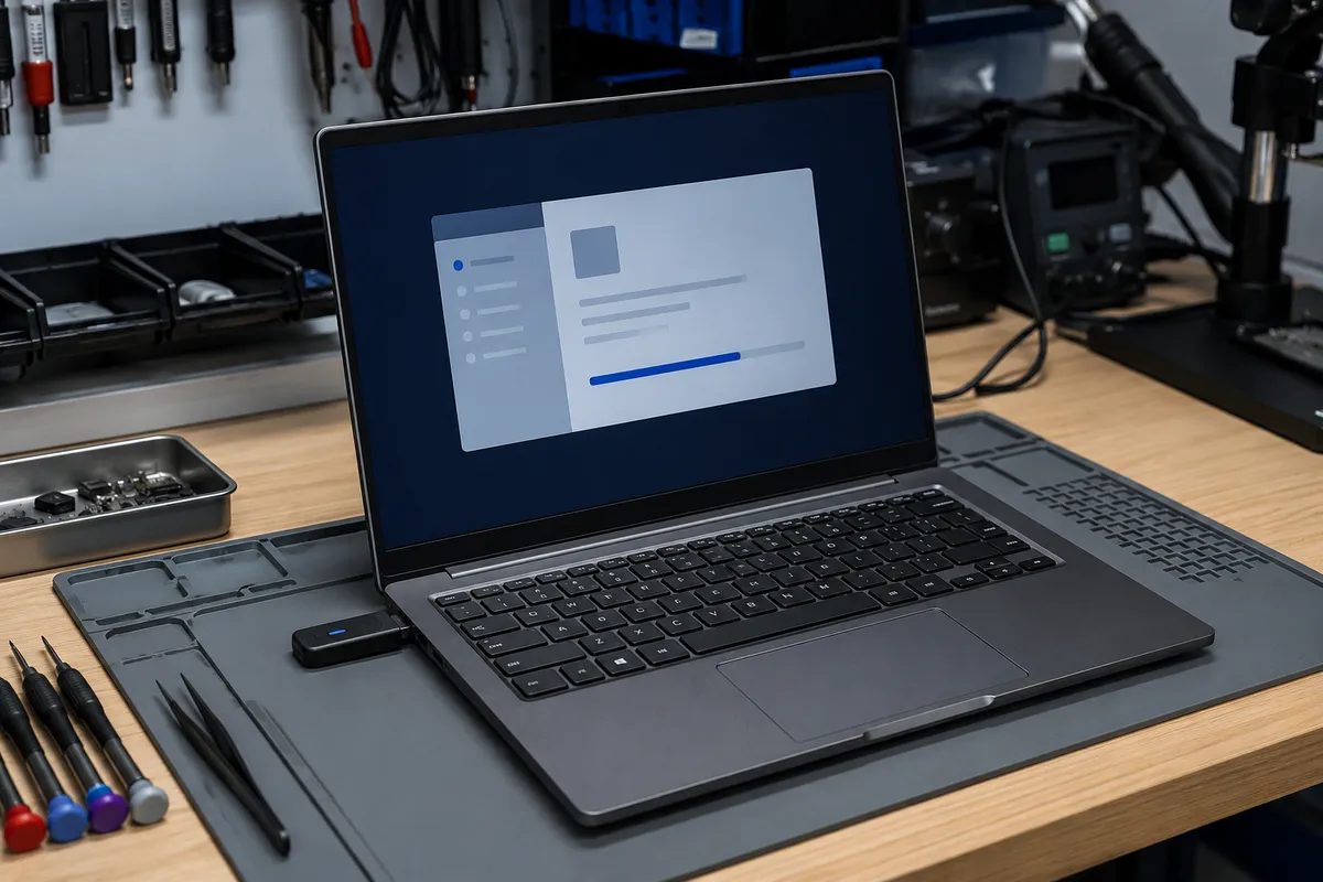 Instalacja systemu Windows z pendrive USB na laptopie